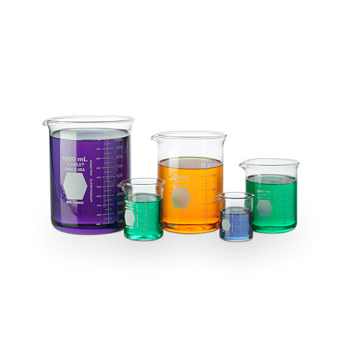 11549.VASO DE PRECIPITADO DE VIDRIO 30ML FORMA BAJA GRIFFIN PAQUETE C/3 PIEZAS - KIMAX
