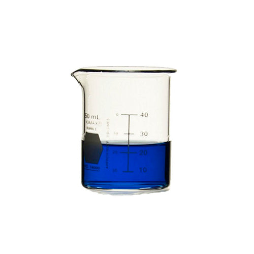 10841. VASO DE PRECIPITADO DE VIDRIO 50ML FORMA BAJA GRIFFIN C/5 KIMAX