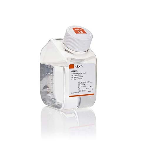 12815.HBSS LIBRE DE CALCIO, MAGNESIO Y ROJO FENOL 500ML - GIBCO