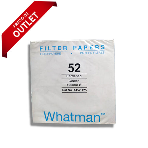 22236.  PAPEL FILTRO #52 12.5CM C/100 WHATMAN