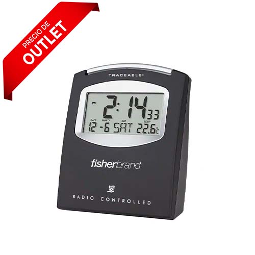 22356. RADIO RELOJ ATOMICO DIGITAL TRACEABLE DE MESA FISHER SCIENTIFIC