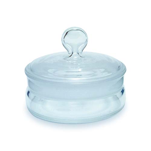 12717.FRASCO PESAFILTROS DE VIDRIO 35ML, FORMA BAJA C/TAPON ESMERILADO, 50X30MM - KIMAX