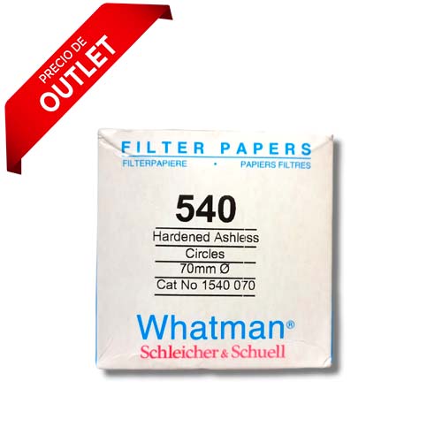 22496.  PAPEL FILTRO #540 7CM C/100 WHATMAN