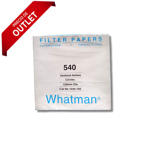 22250.  PAPEL FILTRO #540 15CM C/100 WHATMAN