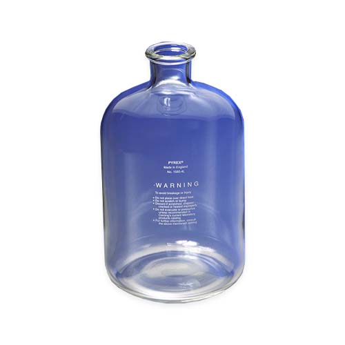 12741.FRASCO DE SUERO VIDRIO CLARO 4LT P/MEDIO DE CULTIVO - PYREX