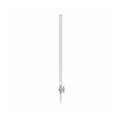 15550. BURETA ECONOMICA DESARMABLE LLAVE PTFE RECTA ESCALA AMBAR 25ML - KIMAX
