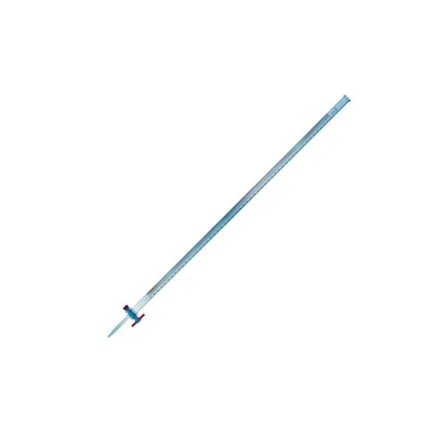 14219. BURETA DE VIDRIO 10ML CLASE A SERIALIZADA/CERTIFICADA C/LLAVE DE TEFLON - KIMAX