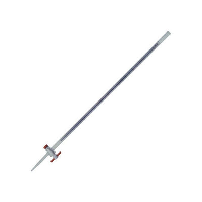 2920. BURETA DE VIDRIO 25ML SCHELBACH LINEA AZUL C/LLAVE DE TEFLON - KIMAX