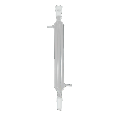 24670. CONDENSADOR DE VIDRIO LIEBIG RECTO  200MM C/PUNTA P/GOTEO UNIONES ESMERILADAS 24/40KIMAX