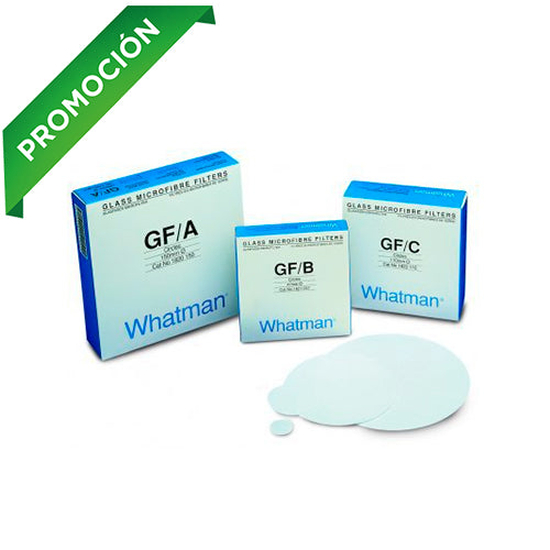 6972. PAPEL MICROFIBRA DE VIDRIO GF/C 2.5CM C/100 WHATMAN