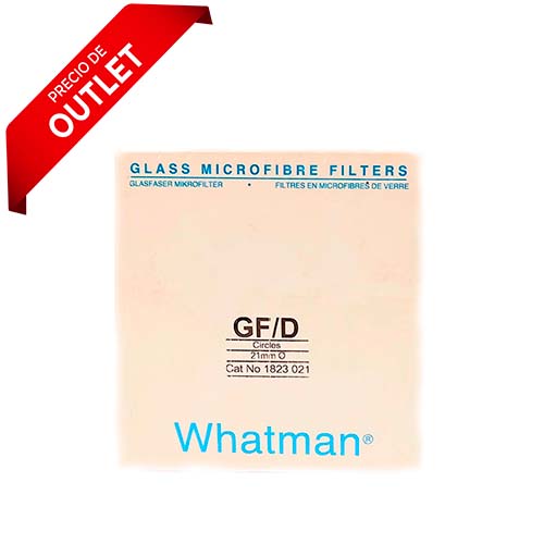 6977. PAPEL MICROFIBRA DE VIDRIO GF/D 2.1CM C/100 - WHATMAN