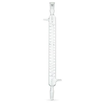 23346. CONDENSADOR DE VIDRIO GRAHAM SERPENTIN 500MM UNIONES ESMERILADAS 24/40 KIMAX