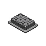 8453. BLOQUE DE CALENTAMIENTO DE ALUMINIO P/24 TUBOS 2ML P/BAÑO SECO HM100-PRO - DLAB