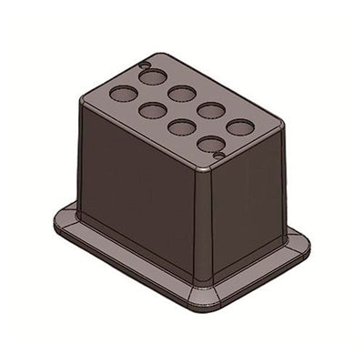 8455. BLOQUE DE CALENTAMIENTO DE ALUMINIO P/8 TUBOS 15ML P/BAÑO SECO HM100-PRO - DLAB