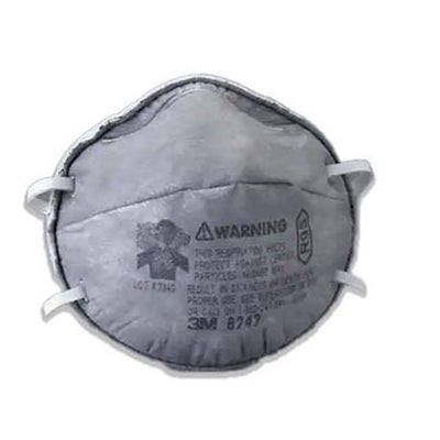 22358. RESPIRADOR DESECHABLE P/PARTICULAS C/OLORES MOLESTOS DE VAPORES ORGANICOS R95 BANDAS ELASTICAS TIPO RESORTE ENGRAPADAS AL RESPIRADOR 3M