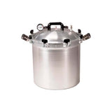 20977. AUTOCLAVE (ESTERILIZADOR) DE ALUMINIO 39LT C/CANASTILLA Y MANOMETRO PORTATIL P/GAS - ALL AMERICAN