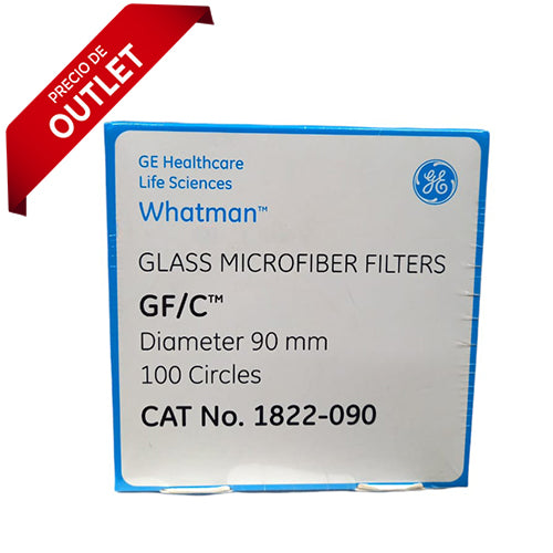 6975. PAPEL MICROFIBRA DE VIDRIO  GF/C 9CM C/100 - WHATMAN