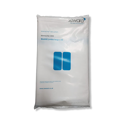 12454. BOLSA DE POLIETILENO 510X380MM FONDO CUADRADO P/STOMACHER 2500 ESTANDAR C/250, 030020316 - SEWARD