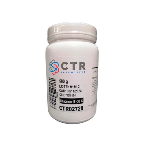 50957. FOSFATO DE POTASIO DIBASICO ANHIDRO RA PLASTICO 500GR - CTR