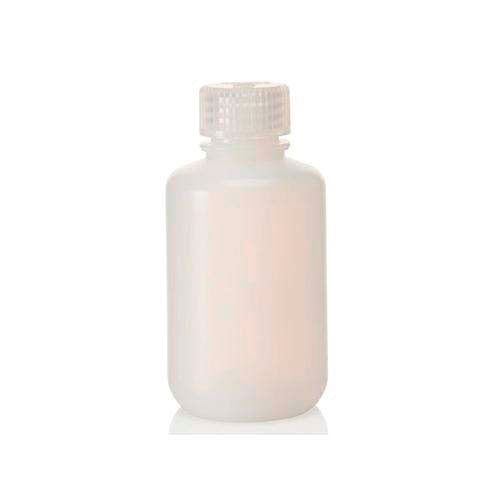 51537. FRASCO POLIETILENO ALTA DENSIDAD 125ML TIPO BOSTON BOCA ANGOSTA C/TAPA DE POLIPROPILENO PAQUETE C/5 PIEZAS - NALGENE
