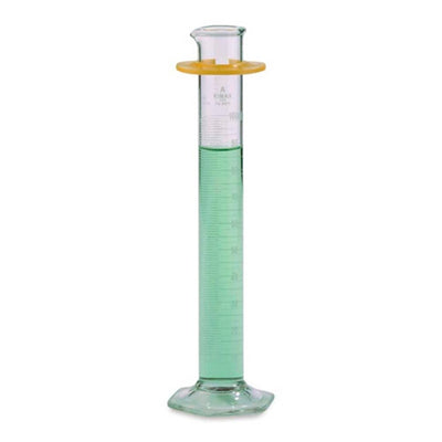 10859. PROBETA (MEDIDA CILINDRICA) DE VIDRIO 50ML CLASE B GRADUADA TC C/ VERTEDERO BASE HEXAGONAL - KIMAX
