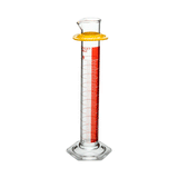 24672. PROBETA (MEDIDA CILINDRICA) DE VIDRIO 50ML CLASE B, ESCALA METRICA, LINEA ROJA KIMAX