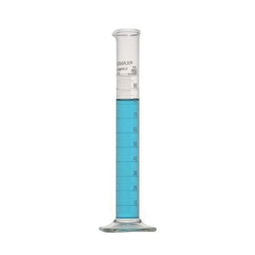 2977. PROBETA (MEDIDA CILINDRICA) DE VIDRIO 10ML ESCOLAR ESCALA METRICA BLANCA, BASE HEXAGONAL - KIMAX