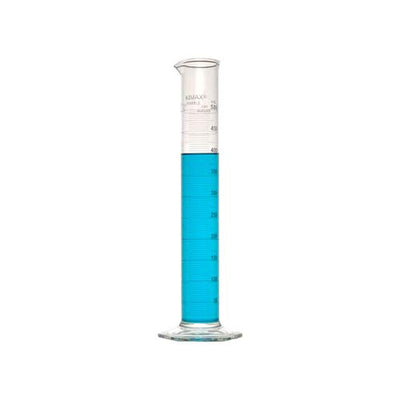 14212. PROBETA (MEDIDA CILINDRICA) DE VIDRIO 500ML ESCOLAR ESCALA METRICA BLANCA, BASE HEXAGONAL - KIMAX