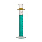 19739. PROBETA (MEDIDA CILINDRICA) DE VIDRIO 100ML ESCALA METRICA BLANCA, BASE HEXAGONAL-  KIMAX