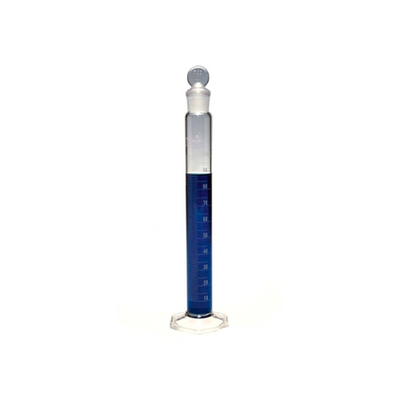 18074. PROBETA (MEDIDA CILINDRICA) DE VIDRIO 100ML CLASE A C/TAPON ESMERILADO SERIALIZADA/CERTIFICADA - KIMAX