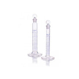 20865. PROBETA DE VIDRIO 10ML CLASE B DE MEZCLA, GRADUADA C/TAPON DE VIDRIO PENNYHEAD Y ESCALA AZUL - KIMAX