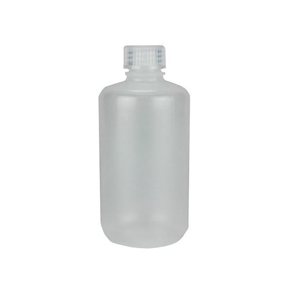 1602. FRASCO DE POLIPROPILENO 250ML TIPO BOSTON, BOCA ANGOSTA C/TAPON DE ROSCA PP, TRANSPARENTE, NO ESTERIL PAQUETE C/3 PIEZAS NALGENE