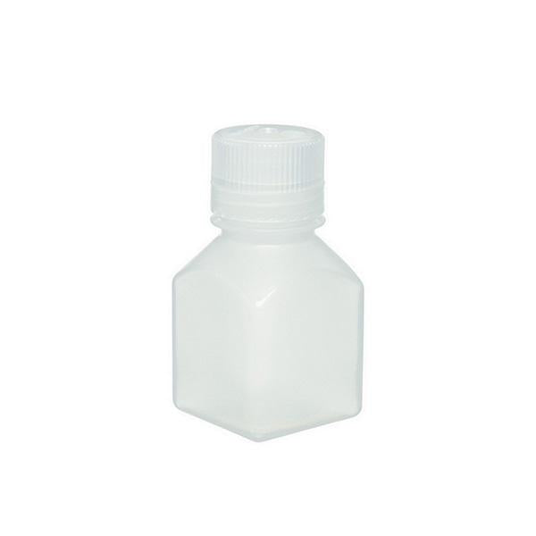 1594. FRASCO DE POLIPROPILENO 60ML CUADRADO BOCA ANGOSTA, GRADUADO C/TAPON DE ROSCA PP, NO ESTERIL PAQUETE C/5 PIEZAS NALGENE