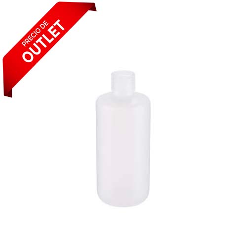 17375. FRASCO POLIETILENO ALTA DENSIDAD 250ML NATURAL BOCA ANGOSTA C/TAPON DE ROSCA PAQUETE C/5 PIEZAS - WHEATON