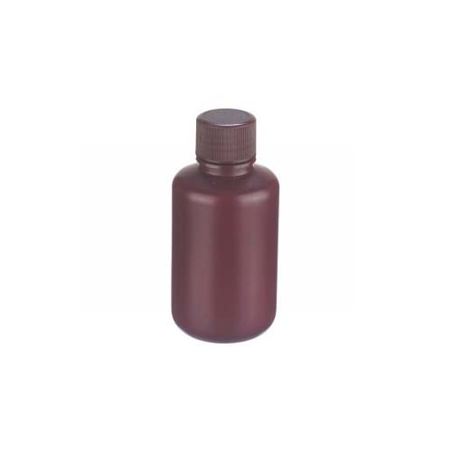 17369. FRASCO POLIETILENO ALTA DENSIDAD 125ML AMBAR BOCA ANGOSTA C/TAPON DE ROSCA PAQUETE C/5 PIEZAS - WHEATON