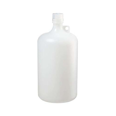 13662. FRASCO DE POLIETILENO ALTA DENSIDAD 4LT CLARO IP2 BOCA ANGOSTA C/TAPON DE ROSCA DE POLIPROPILENO - NALGENE