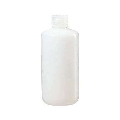 13663. FRASCO DE POLIETILENO ALTA DENSIDAD 500ML CLARO IP2 BOCA ANGOSTA C/TAPON DE ROSCA DE POLIPROPILENO PAQUETE C/2 PIEZAS - NALGENE