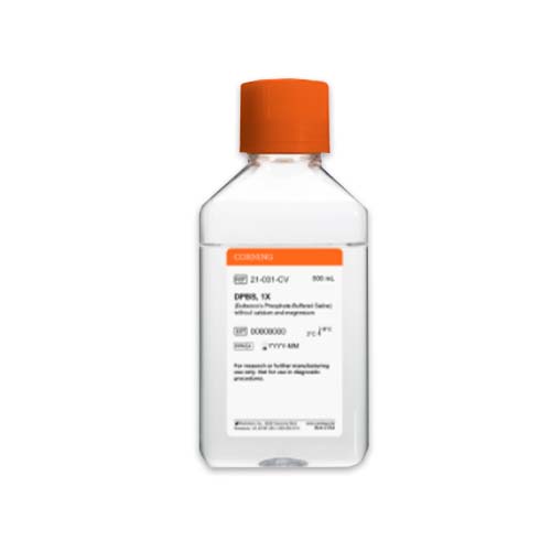 14131. BUFFER SALINO DE FOSFATOS 1X DULBECCO' S SIN CALCIO Y MAGNESIO 500ML C/6 - CORNING
