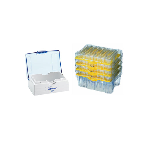 21019. PUNTAS 200UL AMARILLAS CALIDAD EPPENDORF C/480 (5 RACKS C/96 PIEZAS) - EPPENDORF