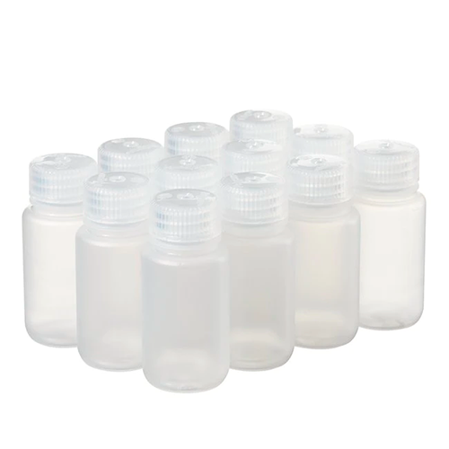 5712. FRASCO POLIPROPILENO 250ML TRANSPARENTE BOCA ANCHA C/TAPON DE ROSCA PP PAQUETE C/2 PIEZAS - NALGENE