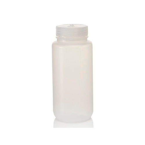 11092. FRASCO POLIPROPILENO 500ML TRANSPARENTE BOCA ANCHA C/TAPON DE ROSCA DE POLIPROPILENO PAQUETE C/2 PIEZAS NALGENE