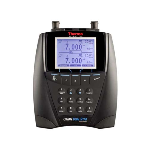 12855. MEDIDOR MULTIPARAMETRICO DE MESA PH/ISE/MV/ORP TEMPERATURA C/CANAL DOBLE Y SOPORTE MOD. DUAL STAR, 2115000 - ORION