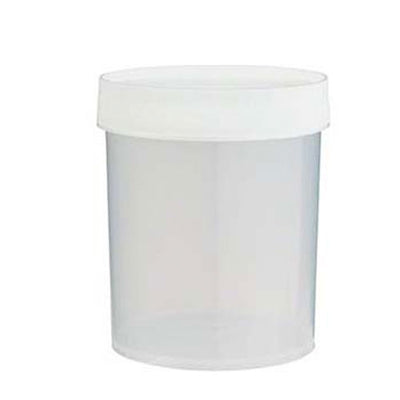 1570. TARRO DE PPCO CLARO 1LT BOCA ANCHA Y PARED RECTA C/TAPON NALGENE