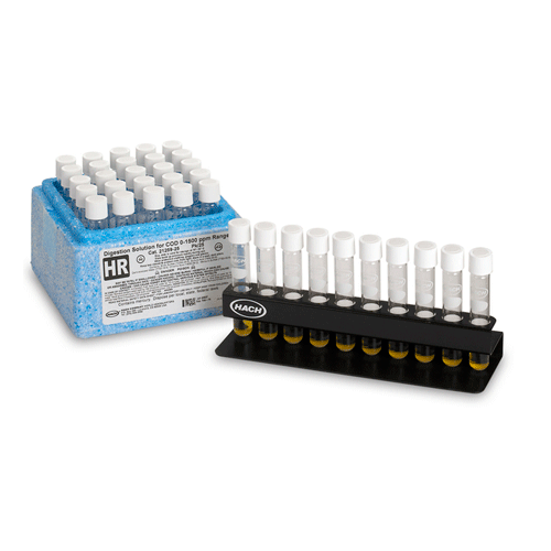 54717. VIALES DE DIGESTION P/DQO RANGO ALTO 20-1500PPM C/25 HACH
