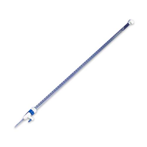15069. MICROBURETA DE VIDRIO 10ML CLASE A C/EMBUDO Y LLAVE DE VIDRIO - PYREX