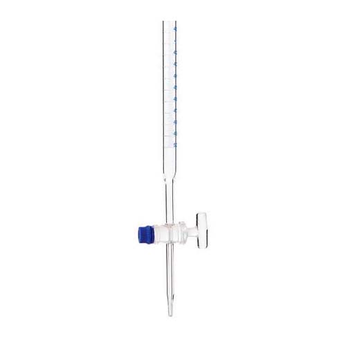 15036. BURETA DE VIDRIO 10ML CLASE A C/LLAVE DE VIDRIO YPUNTA DE PRECISION SERIALIZADA/CERTIFICADA - PYREX
