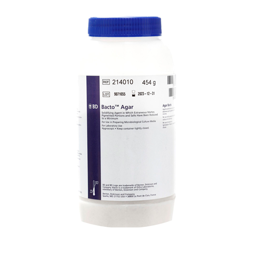 6507. AGAR BACTERIOLOGICO/BACTO 454GR -DIFCO