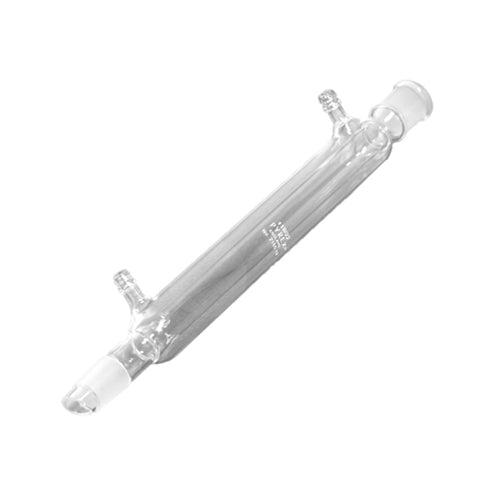 10729. CONDENSADOR DE VIDRIO P/DESTILACION C/UNIONES 19/22, 283MM DE LARGO - PYREX