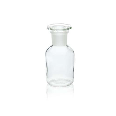17453. FRASCO VIDRIO CLARO 250ML BOCA ANCHA C/TAPON DE VIDRIO - WHEATON