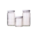 17452. FRASCO VIDRIO CLARO 240ML BOCA ANCHA C/TAPA FENOLICA NEGRA - WHEATON